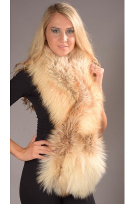 Fox fur scarf - Arctic fire